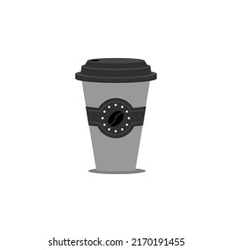 coffee cup icon flat style
