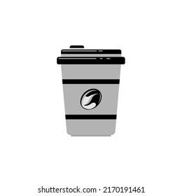 coffee cup icon flat style