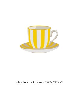 diseño de estilo plano de icono de taza de café. ilustración vectorial de taza de café. aislado de fondo blanco.
