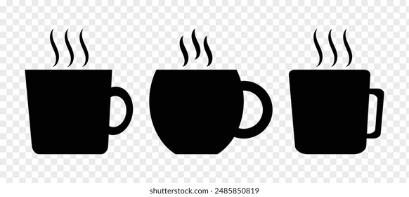 Icono de taza de café. Icono de taza de café. Icono de copa plana. Señales de línea fina para el logotipo de diseño, tarjeta de visita, etc. Símbolo de contorno único de alta calidad para Diseño web o App móvil. 