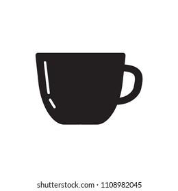 Coffee cup icon flat vector template design trendy