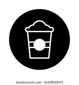 Coffee cup icon graphic illustration for food and drink coffee shop menu design presentation caffeine