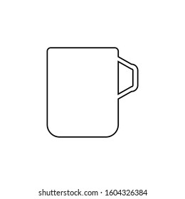 Coffee cup icon. Hot and cold drink cup symbol. Logo design element