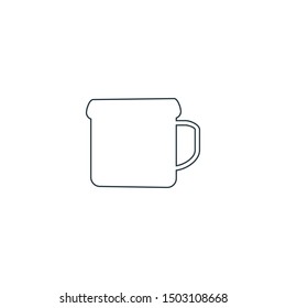 Coffee cup icon. Hot drink symbol