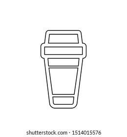 Coffee cup icon. Hot drink symbol