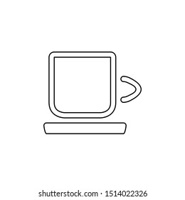 Coffee cup icon. Hot drink symbol 