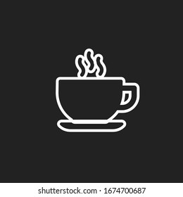 Coffee cup icon. Hot drink icon vector