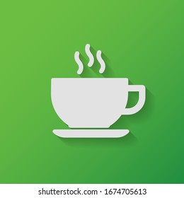 Coffee cup icon. Hot drink icon vector