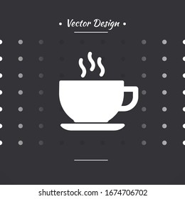 Coffee cup icon. Hot drink icon vector