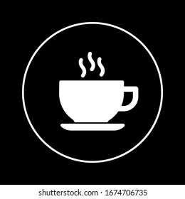 Coffee cup icon. Hot drink icon vector
