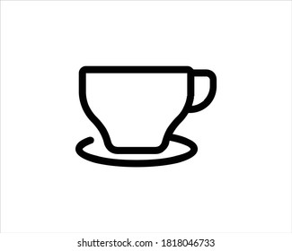 Kaffeetasse-Ikone. Hot Drink Symbol, Vektorgrafik.