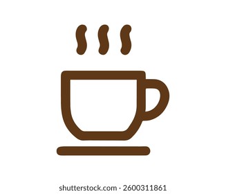 Coffee Cup Icon – Hot Drink Symbol Vector Eps File.
