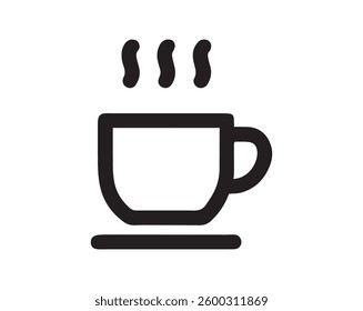 Coffee Cup Icon – Hot Drink Symbol Vector Eps File.
