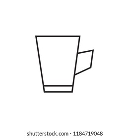 Coffee cup icon. Hot coffee icon. Tea cup icon.