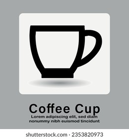 Coffee cup icon, hot coffee cup icon for use apps and websites vector illustration.