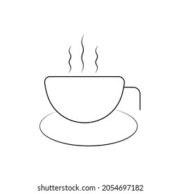 Coffee cup icon illustration background