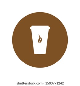 Coffee cup icon illustration design. Coffee cup icon vector template