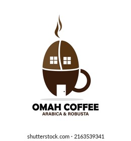 coffee cup icon. illustration of coffee house design logo restaurant