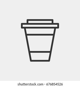 Coffee cup  icon illustration isolated vector sign symbol