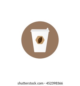 Coffee cup icon illustration - stock vector