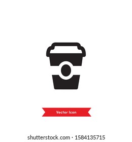 Coffee cup icon illustration- vector