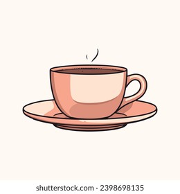 diseño vectorial de ilustración de icono de taza de café