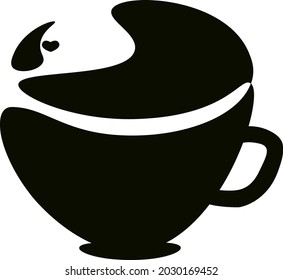 Coffee cup icon image for logo and design.
