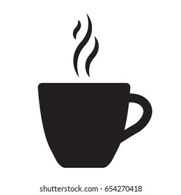Coffee cup icon, isolate.