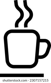 Kaffeebecher-Symbol einzeln auf Vektorhintergrund
