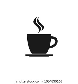 Coffee cup icon. Coffee icon isolated on white background
