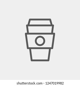 Coffee cup icon isolated on background. Hot drink symbol modern, simple, vector, icon for website design, mobile app, ui. Vector Illustration