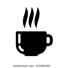Coffee cup icon isolated on white background. Vector illustration
