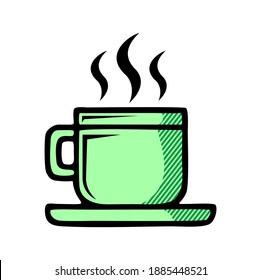 coffee cup icon isolated on white background from coffe shop collection.