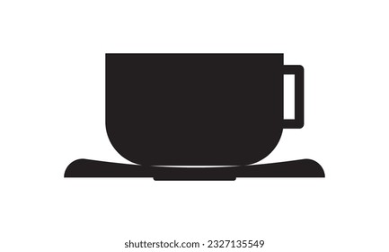 Coffee cup icon isolated on white background. Vector illustration.