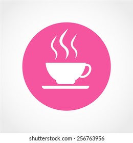 Coffee cup Icon Isolated on White Background