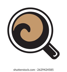 Coffee cup icon isolated on transparent background. Coffee cup design vector illustration.