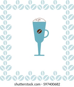 Coffee Cup Icon Isolated on White Background