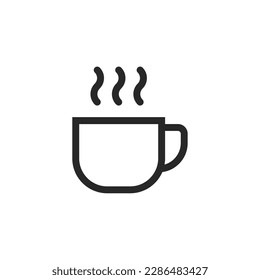 Coffee cup icon, isolated Coffee cup sign icon, vector illustration