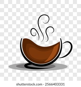 coffee cup icon isolated. trendy and modern coffee cup symbol for logo, web, app, UI.  for graphic ,web design. Eps 10