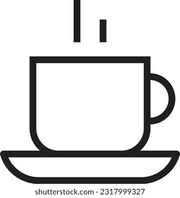 icono de taza de café fondo blanco aislado