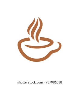 coffee cup icon logo