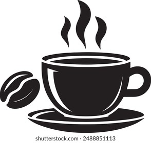 Icono de taza de café. Plantilla de Vector de diseño de logotipo de café