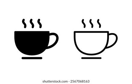 coffee cup icon logo design. cup a coffee sign and symbol