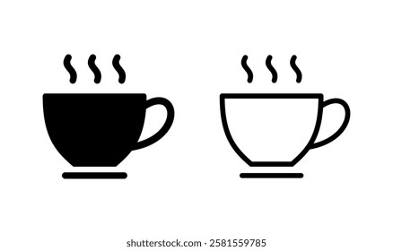coffee cup icon logo design. cup a coffee sign and symbol