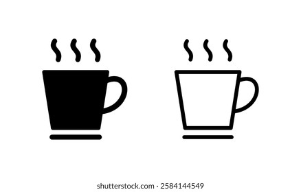 coffee cup icon logo design. cup a coffee sign and symbol