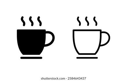 coffee cup icon logo design. cup a coffee sign and symbol