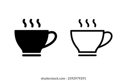 coffee cup icon logo design. cup a coffee sign and symbol