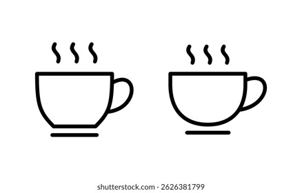 coffee cup icon logo design. cup a coffee sign and symbol