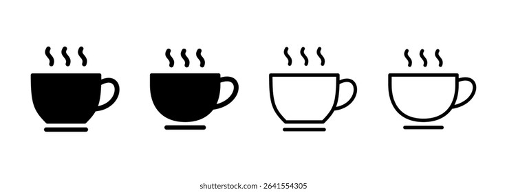 coffee cup icon logo design. cup a coffee sign and symbol