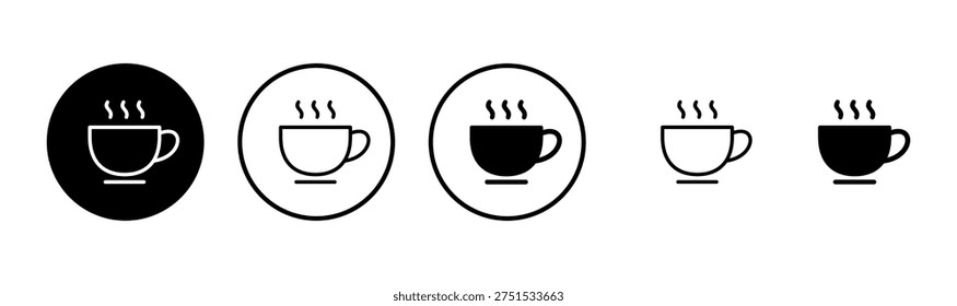 coffee cup icon logo design. cup a coffee sign and symbol